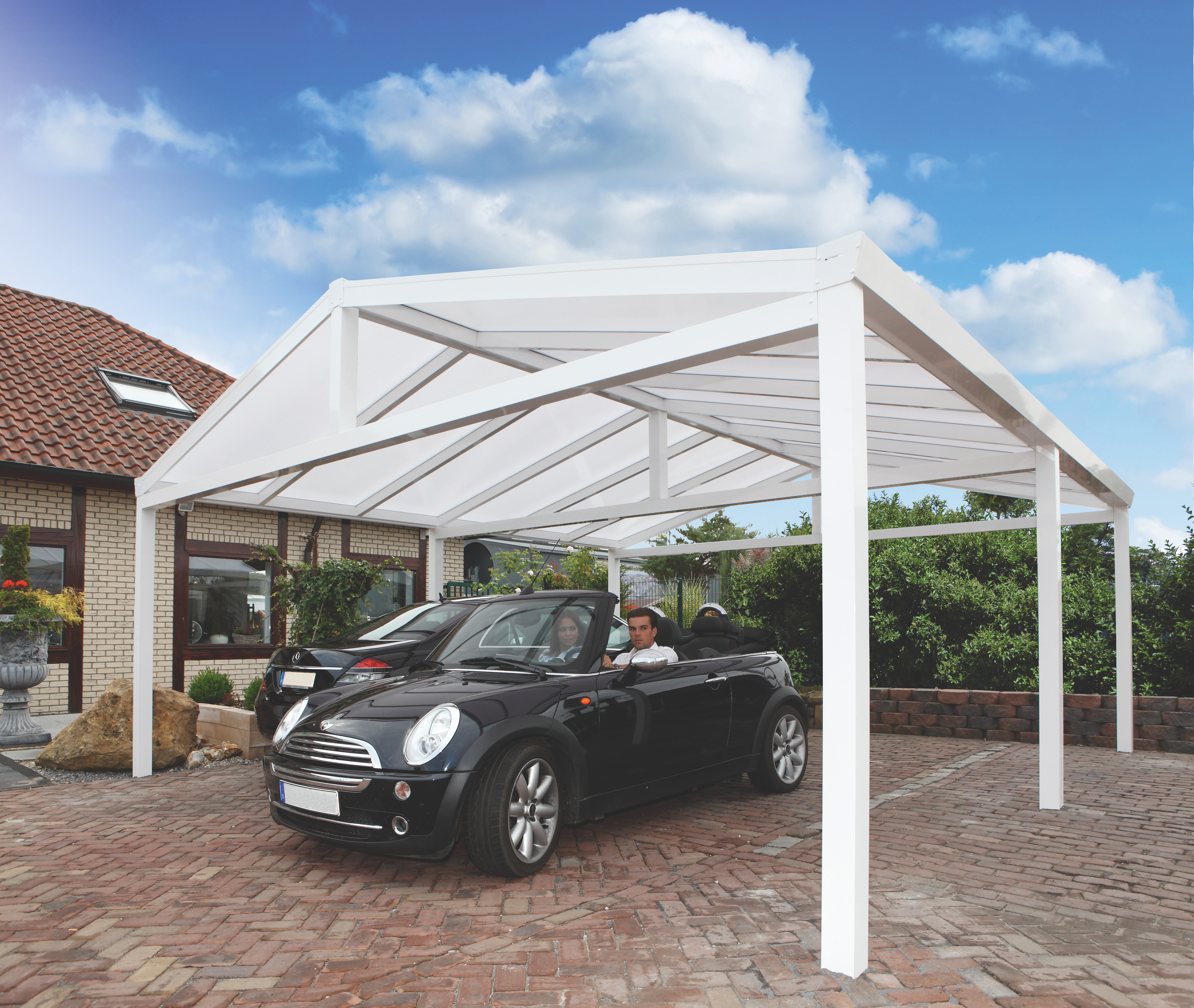 Carport mit Satteldach