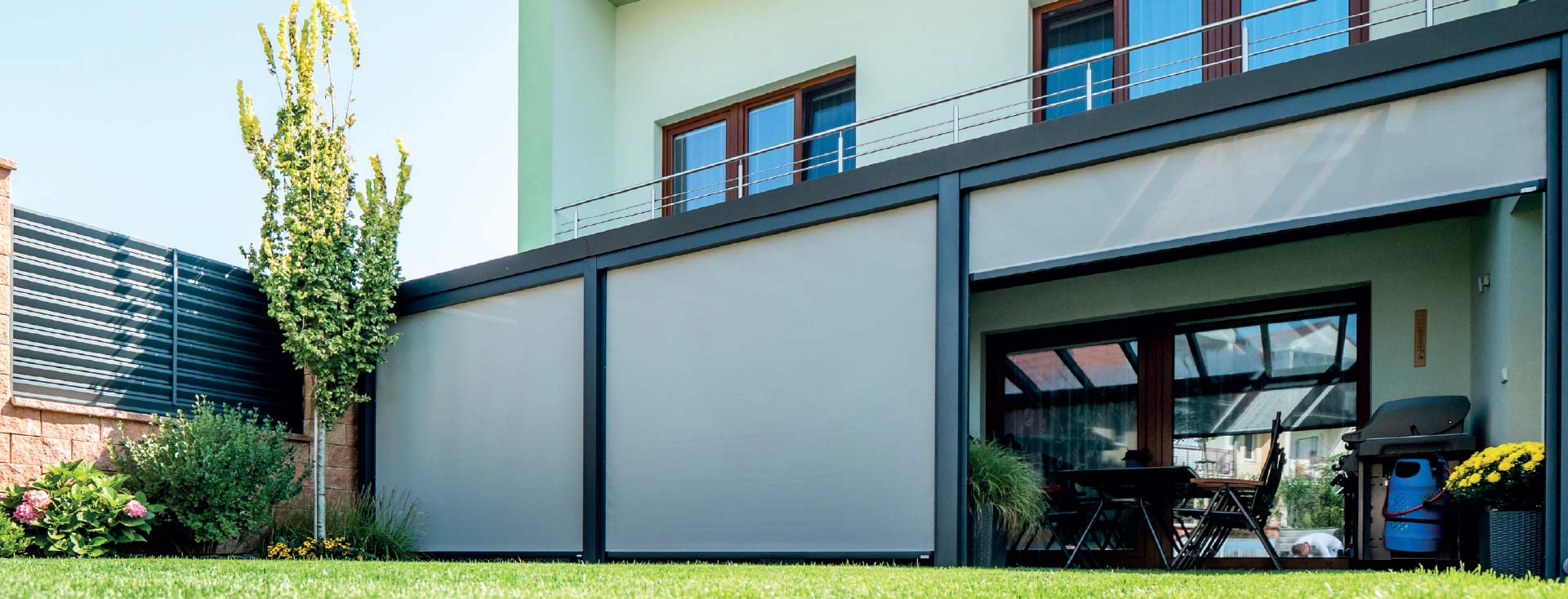 SunZip Screens Vertikaler Sonnenschutz Gardendreams